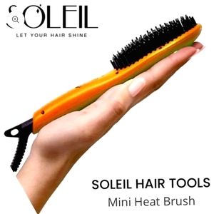Soleil Mini Heat Brush : with travel bag and accessories (Apricot Color) *NEW*